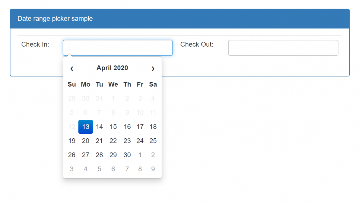 Hướng dẫn Code Date Range Picker với Bootstrap Datepicker